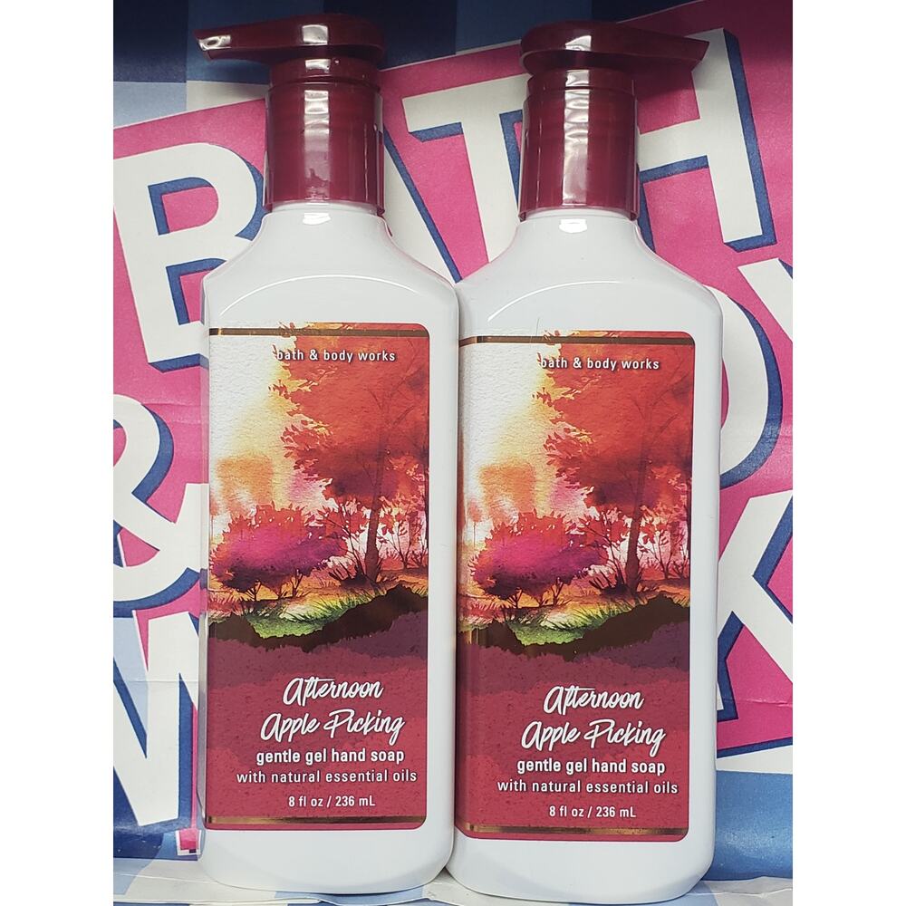 BBW Afternoon Apple Picking Gentle Gel Hand Soap w. Essential Oil